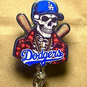 MLB Dodgers Blue and Red Key Holder